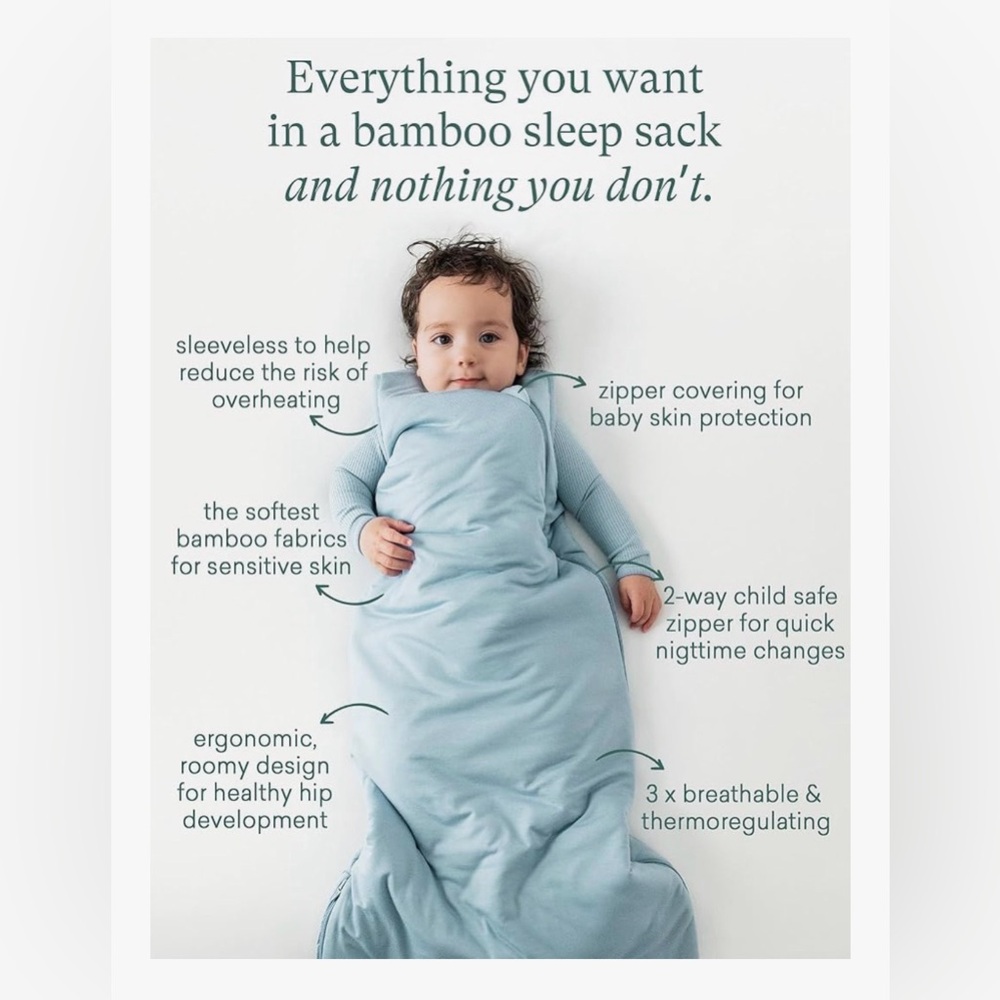 PurComfy White Sleepsack 2.5 TOG - Medium